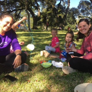 Visitors weaved their own baskets under the oak trees at Cane River Fall Fest. Photo: CRNHA